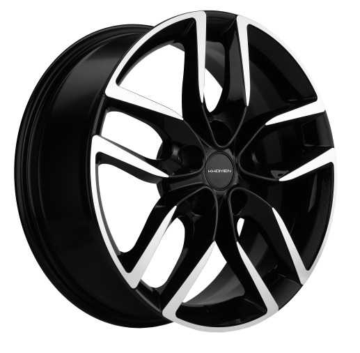 Диск Литой Khomen Wheels мод.KHW1708 17х6.5 PCD 5х108 ET43 DIA65.1  Black-FP  